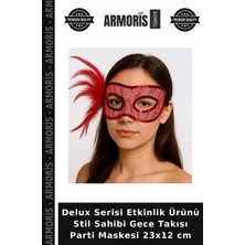 Armoris Delux Serisi Etkinlik Ürünü Stil Sahibi Gece Takısı Parti Maskesi 23X12 cm
