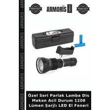 Armoris Özel Seri Parlak Lamba Dis Mekan Acil Durum 1200 Lümen Şarjlı LED El Feneri