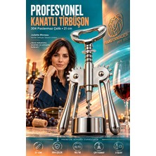 Creatividad Solutions Premium Kanatlı Tirbüşon Profesyonel Şarap Mantar Açacağı Kaliteli Şişe Gazoz Bira Kapağı Açıcı Lüks Bar Mutfak Ekipmanı Aksesuarı Ağır Metal  21 cm 723743