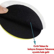 Happy Trend 115 mm Cırt Tabanlı Kuzu Postu Yünü Pedi Keçesi Parlatma
