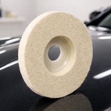 Happy Trend Plastik Tabanlı Sert Polisaj Matkap Keçesi Finisaj Parlatma Araba Çizik Giderme Pasta Cila 115 mm