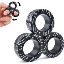 Happy Trend Manyetik Halkalar, 3 Adet Fidget Spinners, Adhd Anksiyete Stree Rölyef, Mıknatıslı, Yüzük Seti, Doğum Günü Hediyesi, 3-6 Ila 8 Yaş Arası Çocuklar Için Oyuncaklar