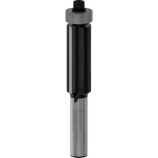 Happy Trend 1 x Pro Düz Freze, Altta Bulunan Kılavuz Bilyalı Rulmanlı (Yumuşak Ahşap, Sert Ahşap, Çap 12,7 Mm, Profesyonel Aksesuar El Frezesi, Düzeltme Yönlendirici)