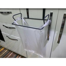 Happy Trend Kapağına Asılabilen Antrasit Çöp Poşet Tutucu, Çöp Poşeti Askısı, Organizer