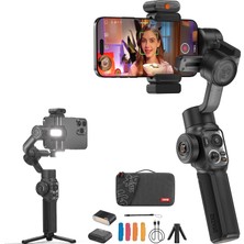 Happy Trend Smooth-5s Aı Pro [resmi] Aı Akıllı Telefon Gımbal, Gımbal Sabitleyici 3 Eksenli, Cep Telefonu Gımbal, Tripodlu, Cep Telefonu Sabitleyici, Vlog, Youtube, Tiktok Için