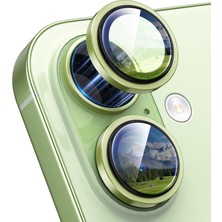 Happy Trend IPhone 17 ile Uyumlu Kamera Lens Koruyucu Metal Temperli Hd Cam Çizilmeye Dayanıklı Kamera Koruyucu (Green, iPhone 17)