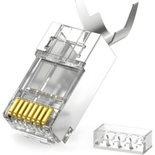 Happy Trend Jack/6 ADET-30GBPS'YE Kadar Hız-Nikel Kaplı Koruma/cat7 CAT6A Soket-Cat7 RJ45 Konnektör