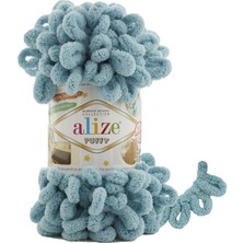 Happy Trend Bebek Battaniyesi Için 6 Adet Puffy 414 Azur (414 Azur)
