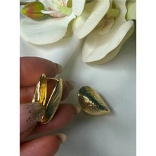 Goldensisters Jewelry Altın Rengi Çelik Midye Kabuğu Küpe