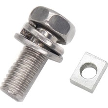 Happy Trend Cıvataları ve Somunları, M5 x 10 mm Atv Akü Terminal Cıvataları, Motosiklet, Tekne, E-Bisiklet, Elektrikli Forkliftler Için Paslanmaz Çelik M5 Cıvatalar, 10'lu Paket