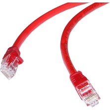 Happy Trend CAT602KF 2 Metre Kırmızı Cat6 RJ45 Lan Kablosu Uçları Hazır Takılı 100/1000 Mbps Bilgisayar Modem Internet Ethernet Kablosu (Kırmızı, 2 Metre)
