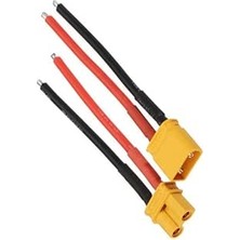 Happy Trend XT90 Erkek Dişi Lipo Pil Şarj Kablosu 15 cm 2,5mm Siaf Silikon Kablolu