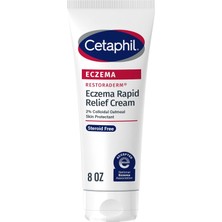 Happy Trend Eczema Restoraderm Flare-Up Relıef Cream, For Eczema Prone Skin, 8 Oz, Barrier Repair, 48 Hour Hydration, 2% Skin Protectant Colloidal Oatmeal, Steroid Free