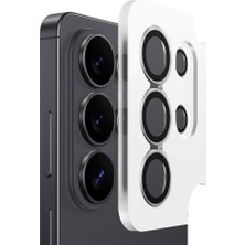 Happy Trend Samsung Galaxy S26 Ultra Ile Uyumlu Yüksek Kalite Kolay Kurulum Aparatlı Safir Çizilmeye ve Darbelere Dayanıklı Şık Kamera Lens Koruyucu Cam Cs-1 Gümüş
