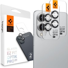 Happy Trend Galaxy S25 Edge ile Uyumlu Kamera Lens Koruyucu Cam Kolay Kurulum Glas.tr Ez Fit Optik Pro (2 Adet) Black - AGL09413