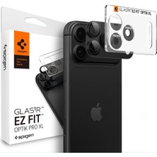 Happy Trend iPhone 18 Pro Max ile Uyumlu Kamera Lens Koruyucu Tam Kaplayan Cam Kolay Kurulum Glas.tr Ez Fit Optik Pro Xl Dark Gray - AGL12039