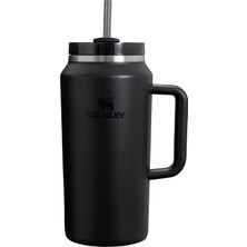 Happy Trend Quencher H2.0 Flowstate Pipetli Termos 1.9 Litre - Siyah 2.0 | Paslanmaz Çelik