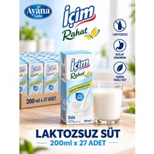 İçim Içim Laktozsuz Süt 200 ml x 27 Adet (Güncel Tarihler)