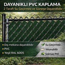Happy Trend Örgü Tel Koruma, Kapatma, Gizlilik Bantları, Pvc Çit Şeridi (50 Metre) (Yeşil, 7 Cm)