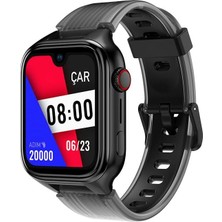 Happy Trend Kidi Pro Amoled Ekranlı Gps 4g Sim Kartlı Akıllı Çocuk Saati, 2KSW03 (Panter Siyahı)