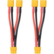 Happy Trend 2 Adet XT60 Paralel Pil Konnektör Kablosu Çift Uzatma Y Dağıtıcı Erkekten Dişiye Djı Phantom Rc Uçak Için