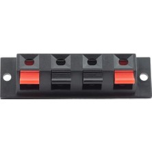 Happy Trend Hoparlör Terminal Soketi Panel Montaj Tip Yaylı Speaker Ses Kablo Bağlantı Birleştirme Konnektörü Ac 50V 3A 24-16 Awg