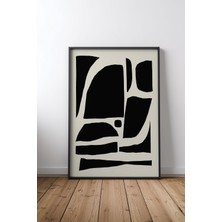 Keyf Home Pieces Siyah Çerçeveli Mdf Tablo Poster Salon Duvar Dekoru Hediye