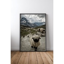 Keyf Home Out Of My Way Siyah Çerçeveli Mdf Tablo Poster Salon Duvar Dekoru Hediye