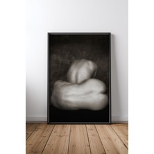 Keyf Home Two Being Lonely Siyah Çerçeveli Mdf Tablo Poster Salon Duvar Dekoru Hediye