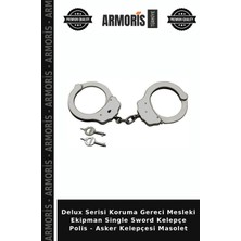 Armoris Delux Serisi Koruma Gereci Mesleki Ekipman Single Sword Kelepçe Polis - Asker Kelepçesi Masolet