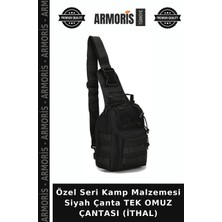 Armoris Özel Seri Kamp Malzemesi Siyah Çanta Tek Omuz Çantası (Ithal)