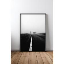 Keyf Home Together Tasarım 2 Siyah Çerçeveli Mdf Tablo Poster Salon Duvar Dekoru Hediye