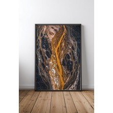 Keyf Home The Pulse Of The Earth Siyah Çerçeveli Mdf Tablo Poster Salon Duvar Dekoru Hediye