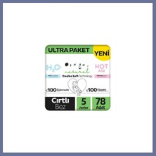 Bezos Natural Double Soft Bebek Bezi Ultra Paket 5 Beden 78 Adet Dlra