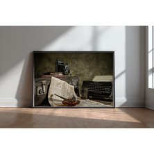 Keyf Home War Correspondent Siyah Çerçeveli Mdf Tablo Poster Salon Duvar Dekoru Hediye