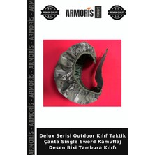 Armoris Delux Serisi Outdoor Kılıf Taktik Çanta Single Sword Kamuflaj Desen Bixi Tambura Kılıfı