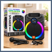 Bezos 10" Karaoke Bluetooth Hoparlör (Mikrofonlu, Şarjlı, Rgb) BZS10