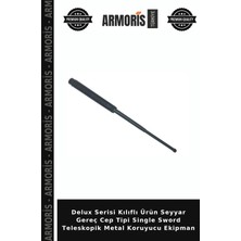 Armoris Delux Serisi Kılıflı Ürün Seyyar Gereç Cep Tipi Single Sword Teleskopik Metal Koruyucu Ekipman