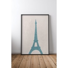 Keyf Home Very Paris Siyah Çerçeveli Mdf Tablo Poster Salon Duvar Dekoru Hediye
