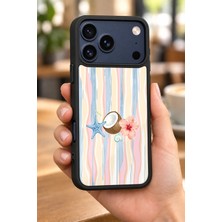 BG AKSESUAR iPhone 18 Pro Max Uyumlu Plaj Desenli Kamera Korumalı Darbelere Dayanıklı Kılıf