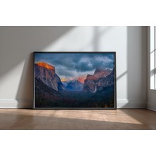 Keyf Home Yin And Yang Of Yosemite Siyah Çerçeveli Mdf Tablo Poster Salon Duvar Dekoru Hediye