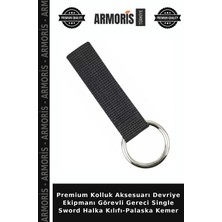 Armoris Premium Kolluk Aksesuarı Devriye Ekipmanı Görevli Gereci Single Sword Halka Kılıfı-Palaska Kemer