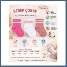 Bezos Assn Bebek Çorap USB2206 Rose Adet Fiyatıdır · Beden: 6-12 Ay · Renk: Rose BZS10