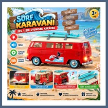 Bezos S01005718 Sörf Karavanı Ses/ışık Oyuncak Karavan BZS10
