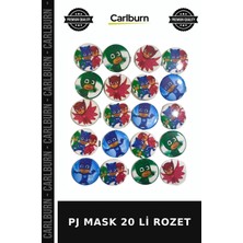 Carlburn Delux Serisi Pj Mask 20 Li Rozet Hediyelik Hatıralık Etkinlik