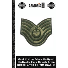 Armoris Özel Üretim Erkek Hediyesi Hediyelik Eşya Nakışlı Arma Rütbe Y.tsk Eğitim (Nakış)