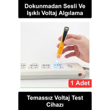 Wonara #voltajtestcihazı Temassız Voltaj Test Cihazı LED Işıklı Sesli Uyarılı Ayarlanabilir Hassasiyetli Elektrik Akım Dedektörü Faz Kontrol Kalemi Priz Kablo Canlı Hat Tespit Aleti Taşınabilir Profesyonel