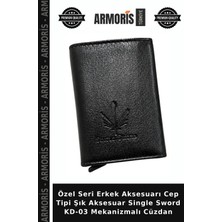 Armoris Özel Seri Erkek Aksesuarı Cep Tipi Şık Aksesuar Single Sword Kd-03 Mekanizmalı Cüzdan