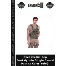 Armoris Özel Üretim Cep Fonksiyonlu Single Sword Davraz Keleş Yeleği