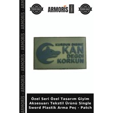 Armoris Özel Seri Özel Tasarım Giyim Aksesuarı Tekstil Ürünü Single Sword Plastik Arma Peç - Patch